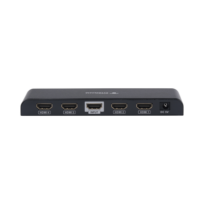 EPCOM TITANIUM - Divisor (Splitter) HDMI 4K de 1 Entrada a 4 Salidas (Simultaneas) / Soporta 4K×2K / Soporta hasta 4 equipos con conexión en Cascada / HDMI 3D  / HDR / HDMI 1.4 /  HDCP 1.4  / Audio PCM / Longitud del cable de entrada ≤30m y salida ≤25m.