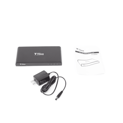EPCOM TITANIUM - Divisor (Splitter) HDMI 4K de 1 Entrada a 4 Salidas (Simultaneas) / Soporta 4K×2K / Soporta hasta 4 equipos con conexión en Cascada / HDMI 3D  / HDR / HDMI 1.4 /  HDCP 1.4  / Audio PCM / Longitud del cable de entrada ≤30m y salida ≤25m.