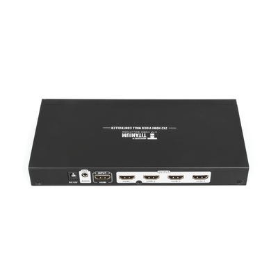 EPCOM TITANIUM - Controlador de VIDEOWALL  de 2 x 2 / Distribuye en 4 pantallas el video de 1 Entrada HDMI  / Resolución 1080p a 60 Hz. / Salida de audio de 3.5mm / Modo pantalla Completa o Modo Clon / Muy Fácil de crear una pared de Video Wall