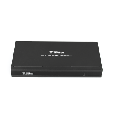 EPCOM TITANIUM - Controlador de VIDEOWALL  de 2 x 2 / Distribuye en 4 pantallas el video de 1 Entrada HDMI  / Resolución 1080p a 60 Hz. / Salida de audio de 3.5mm / Modo pantalla Completa o Modo Clon / Muy Fácil de crear una pared de Video Wall