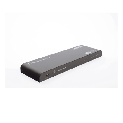 EPCOM TITANIUM - Divisor (Splitter) HDMI 4K de 1 Entrada a 8 Salidas (Simultaneas) / Soporta 4K×2K / Ajuste de resoluciones EDID / HDR / HDMI 2.0 /  HDCP 2.2  / Permite mezclar pantallas en 4K y 1080P