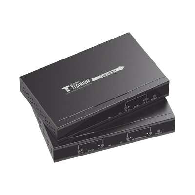 EPCOM TITANIUM - Kit Extensor MATRICIAL HDMI para distancias de 120 metros / Resolución 1080P @ 60Hz / Cat6 / Soporta 100 TX de entrada e Ilimitados RX en la salida / Control por PC, Control Remoto y Botón / Compatible con Switch IGMP.