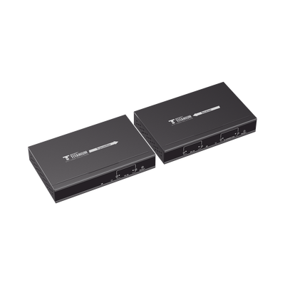 EPCOM TITANIUM - Kit Extensor MATRICIAL HDMI para distancias de 120 metros / Resolución 1080P @ 60Hz / Cat6 / Soporta 100 TX de entrada e Ilimitados RX en la salida / Control por PC, Control Remoto y Botón / Compatible con Switch IGMP.