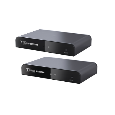 EPCOM TITANIUM - Kit extensor HDMI de 120 metros con loop HDbitT, Cat 5e/6 / Soporta hasta 253 Rx / Protocolo HDbitT, compatible con HDCP.