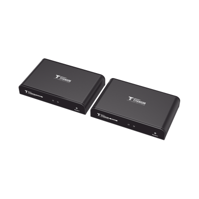 EPCOM TITANIUM - Kit Extensor HDMI para distancias de 120 metros / Resolución 1080P a 60Hz / Cat 6 / Soporta conexión Uno a Uno y Uno a Muchos / Soporta hasta 253 Rx / Salida Loop / Baja Latencia / Uso 24/7 / Soporta HDbitT / Compatible con Switch Gigabit