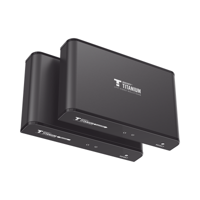 EPCOM TITANIUM - Kit Extensor HDMI para distancias de 120 metros / Resolución 1080P a 60Hz / Cat 6 / Soporta conexión Uno a Uno y Uno a Muchos / Soporta hasta 253 Rx / Salida Loop / Baja Latencia / Uso 24/7 / Soporta HDbitT / Compatible con Switch Gigabit