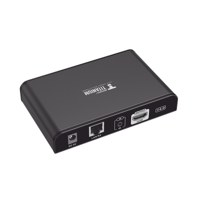EPCOM TITANIUM - Receptor Compatible para Kits TT-383PRO4.0 / Resolución 1080P@60Hz / Cat 5e/6 / Distancia de 120 m / Control IR / Protocolo HDbitT / Compatible con Switch Gigabit .