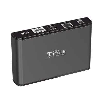 EPCOM TITANIUM - Receptor Compatible para Kits TT-383PRO4.0 / Resolución 1080P@60Hz / Cat 5e/6 / Distancia de 120 m / Control IR / Protocolo HDbitT / Compatible con Switch Gigabit .