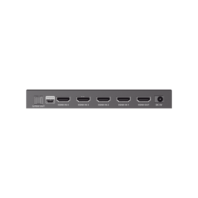 EPCOM TITANIUM - Switch Conmutador  HDMI 4X1 | 4 Entradas 1 Salida | Velocidad de trasmisión 48 Gbps | Resolución 8K | Salida de audio | HDCP 2.3