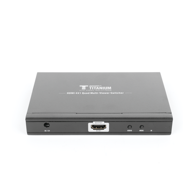EPCOM TITANIUM - MATRICIAL DE VIDEO HDMI 4X1 (Divisor) / 4 Entradas a 1 Salida HDMI /  1080p @ 60Hz / Diferentes modos de Display / Pantalla completa, Modo Dual, Modo Quad / Conmutación por Botón o Control Remoto / Botón de Control de audio.