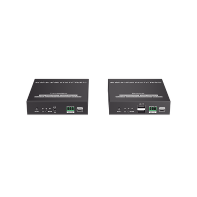 EPCOM TITANIUM - Kit Extensor KVM (HDMI y USB) hasta 120 metros | Transmite el Video y Controla tu DVR vía USB a distancia | Soporta resolución 4K @60Hz | Cat 6, 6a y 7 | Salida Loop en el Tx para visualización local