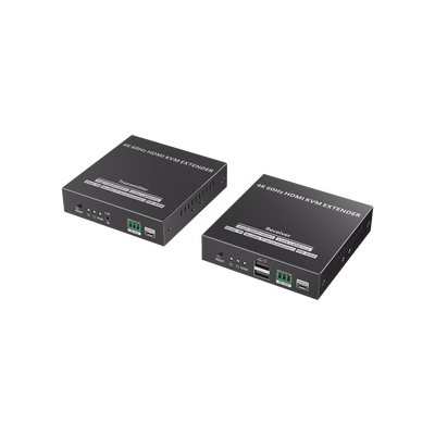 EPCOM TITANIUM - Kit Extensor KVM (HDMI y USB) hasta 120 metros | Transmite el Video y Controla tu DVR vía USB a distancia | Soporta resolución 4K @60Hz | Cat 6, 6a y 7 | Salida Loop en el Tx para visualización local