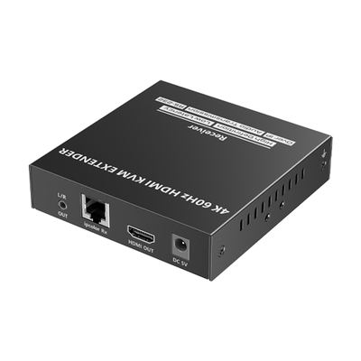 EPCOM TITANIUM - Receptor Compatible para Kit TT582-KVM |4K @60Hz | Cat 6, 6a y 7 |  hasta 150 metros | Transmite el Video y Controla tu DVR vía USB a distancia