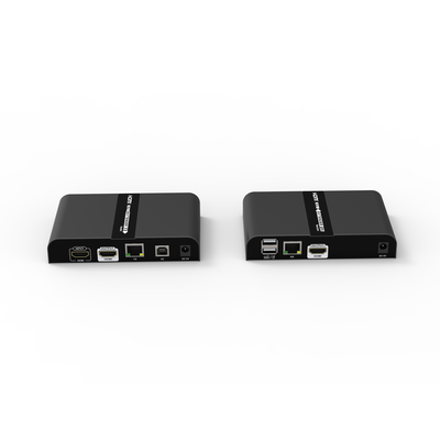 EPCOM TITANIUM - Kit extensor KVM (HDMI y USB 2.0) hasta 100 metros / Resolución 4K @ 30 Hz / Cat 6/6A/7 / CERO LATENCIA / Salida Loop / Soporta Switch Gigabit para control KVM múltiple / Soporta hasta 253