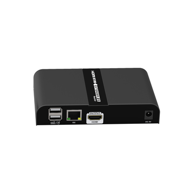 EPCOM TITANIUM - Receptor Compatible para Kits TT671KVM / Resolución 4K@30Hz / Cat 6/6A/7 / Distancia de 100 m / IPCOLOR /  Cero Latencia / Control IR / Compatible con Switch Gigabit para control KVM múltiple.