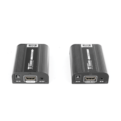 EPCOM TITANIUM - Kit Extensor HDMI para distancias de 30 metros / Resolución 4K x 2K@ 30 Hz/ Cat 6, 6a y 7 / HDCP2.2 / HDMI 2.0  / Soporta PCM, HDbitT / Soporta control remoto del equipo fuente.