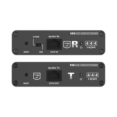 EPCOM TITANIUM - Kit Extensor HDMI hasta 700 metros con Conexión en Cascada / 4K @ 60 Hz/ 70 metros PTP con Cat 6, 6a y 7 / IPCOLOR / CERO LATENCIA / SIN COMPRIMIR / Salida Loop / IR bidireccional / Puerto S/PDIF / Soporta ARC / Soporta 10 TT-676-Rx.