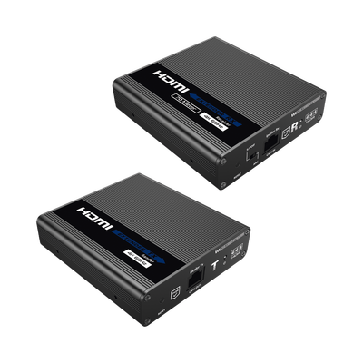 EPCOM TITANIUM - Kit Extensor HDMI hasta 700 metros con Conexión en Cascada / 4K @ 60 Hz/ 70 metros PTP con Cat 6, 6a y 7 / IPCOLOR / CERO LATENCIA / SIN COMPRIMIR / Salida Loop / IR bidireccional / Puerto S/PDIF / Soporta ARC / Soporta 10 TT-676-Rx.