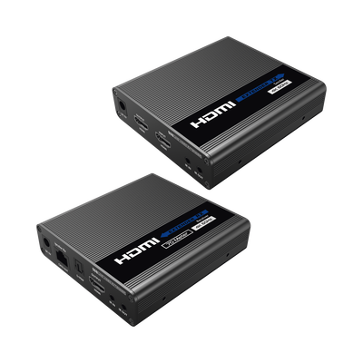 EPCOM TITANIUM - Kit Extensor HDMI hasta 700 metros con Conexión en Cascada / 4K @ 60 Hz/ 70 metros PTP con Cat 6, 6a y 7 / IPCOLOR / CERO LATENCIA / SIN COMPRIMIR / Salida Loop / IR bidireccional / Puerto S/PDIF / Soporta ARC / Soporta 10 TT-676-Rx.