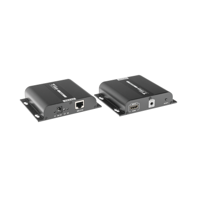 EPCOM TITANIUM - Kit Extensor HDMI para distancias de 120 metros / Resolución 4K @ 30Hz / Cat 5e/6 / Soporta conexión Uno a Uno y Uno a Muchos / Hasta 253 Rx / HDbitT / Soporta control remoto del equipo fuente.