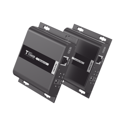 EPCOM TITANIUM - Kit Extensor HDMI para distancias de 120 metros / Resolución 4K @ 30Hz / Cat 6 / Soporta conexión Uno a Uno y Uno a Muchos / Soporta hasta 253 Rx / Baja Latencia / Uso 24/7 / Soporta HDbitT / Compatible con Switch Gigabit