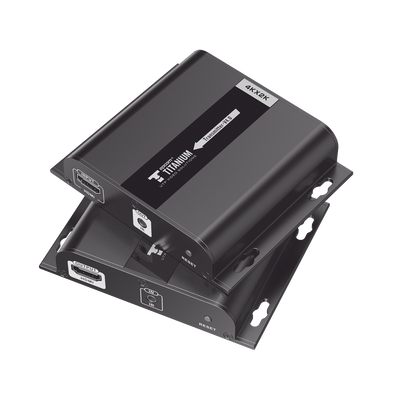 EPCOM TITANIUM - Kit Extensor HDMI para distancias de 120 metros / Resolución 4K @ 30Hz / Cat 6 / Soporta conexión Uno a Uno y Uno a Muchos / Soporta hasta 253 Rx / Baja Latencia / Uso 24/7 / Soporta HDbitT / Compatible con Switch Gigabit