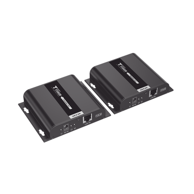 EPCOM TITANIUM - Kit Extensor HDMI para distancias de 120 metros / Resolución 4K @ 30Hz / Cat 6 / Soporta conexión Uno a Uno y Uno a Muchos / Soporta hasta 253 Rx / Baja Latencia / Uso 24/7 / Soporta HDbitT / Compatible con Switch Gigabit