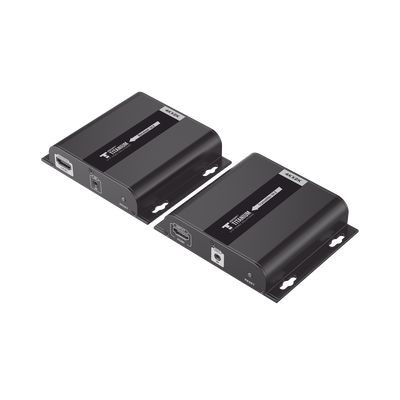 EPCOM TITANIUM - Kit Extensor HDMI para distancias de 120 metros / Resolución 4K @ 30Hz / Cat 6 / Soporta conexión Uno a Uno y Uno a Muchos / Soporta hasta 253 Rx / Baja Latencia / Uso 24/7 / Soporta HDbitT / Compatible con Switch Gigabit