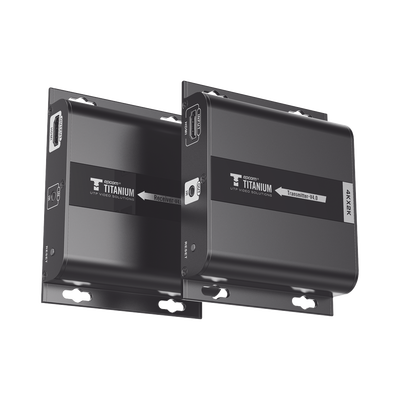 EPCOM TITANIUM - Kit Extensor HDMI para distancias de 120 metros / Resolución 4K @ 30Hz / Cat 6 / Soporta conexión Uno a Uno y Uno a Muchos / Soporta hasta 253 Rx / Baja Latencia / Uso 24/7 / Soporta HDbitT / Compatible con Switch Gigabit