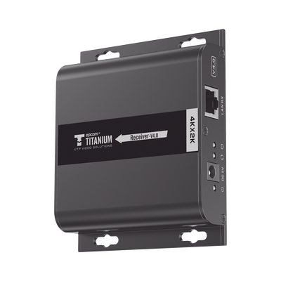 EPCOM TITANIUM - Receptor Compatible para Kits TT683-4.0 / Resolución 4K@30Hz / Cat 5e/6 / Distancia de 120 m / Control IR /  Soporta HDbitT/ Compatible con Switch Gigabit.