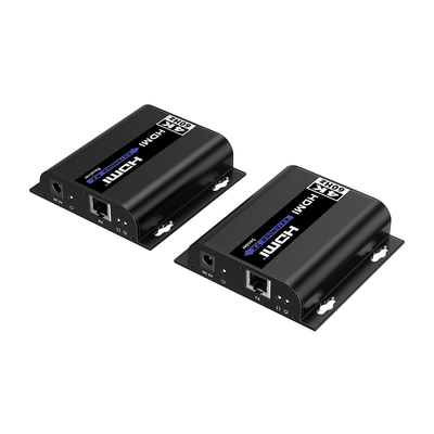 EPCOM TITANIUM - Kit extensor para distancias de hasta 200 metros | Resolución 4K @60Hz | Cat 6 | Conexión uno a uno y uno a muchos hasta 120 mts | Compatible con Switch gigabit | Control IR