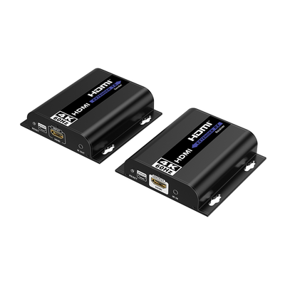 EPCOM TITANIUM - Kit extensor para distancias de hasta 200 metros | Resolución 4K @60Hz | Cat 6 | Conexión uno a uno y uno a muchos hasta 120 mts | Compatible con Switch gigabit | Control IR
