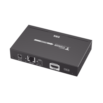 EPCOM TITANIUM - Receptor Compatible para Kit Matricial TT-683-MATRIX-4.0 / Resolución 4K@30Hz / Cat6 / Control IR / Compatible con Switch IGMP (Solo para transmisor versión 4.0).