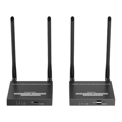 EPCOM TITANIUM - Kit Extensor Inalámbrico | 4K@60Hz | Transmisión hasta 50m | Transferencia IR | Emparejamiento SSID