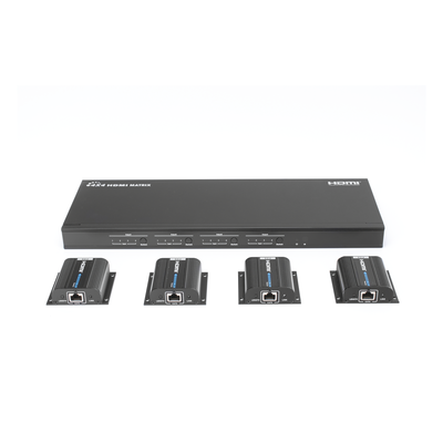 EPCOM TITANIUM - MATRICIAL Y EXTENSOR DE VIDEO HDMI 4 x 4 / 4 Entradas HDMI / 4 Salidas HDMI Loop / 4 Salidas RJ45 para Extender la señal 40 metros por salida  /  1080 @ 60Hz / Conmutación por RS232, Control Remoto o Ethernet.