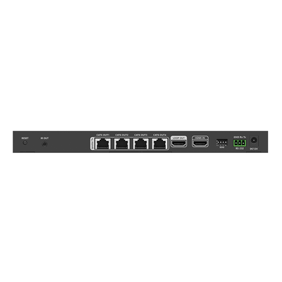 EPCOM TITANIUM - Kit Divisor y Extensor HDMI | 1x4 | Hasta 70 m |Resolución 4K @ 60 Hz |  Cat 6/6a/7 | IPCOLOR | CERO LATENCIA | Puerto S/PDIF | EDID | RS232 | Salida Loop / PoC