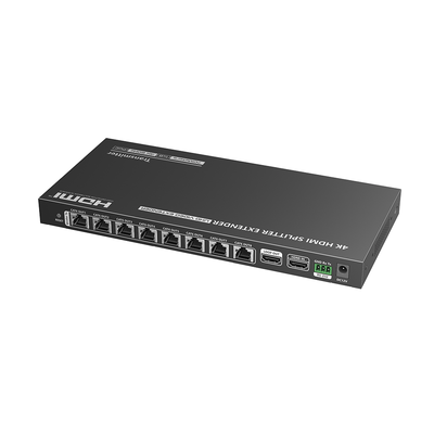 EPCOM TITANIUM - Kit Divisor y Extensor HDMI | 1x8 | Hasta 70 m |Resolución 4K @ 60 Hz |  Cat 6/6a/7 | IPCOLOR | CERO LATENCIA | Puerto S/PDIF | EDID | RS232 | Salida Loop / PoC