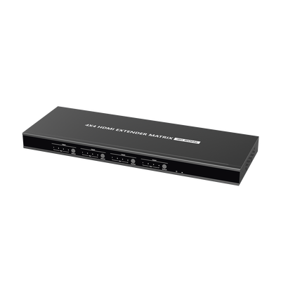 EPCOM TITANIUM - MATRICIAL Y EXTENSOR DE VIDEO HDMI 4 x 4 / 4 Entradas HDMI / 4 Salidas HDMI Loop / 4 Salidas RJ45 para Extender la señal 70 metros por salida  /4K / Conmutación por RS232, Control Remoto o Ethernet.