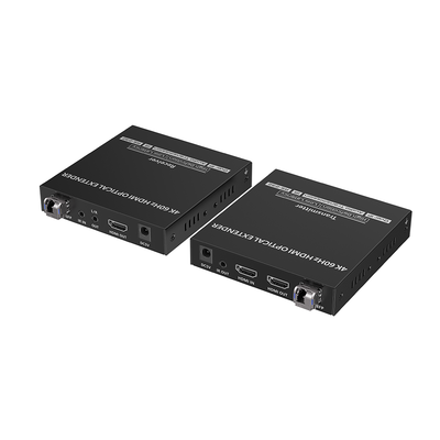 EPCOM TITANIUM - Kit extensor por fibra óptica | Hasta 40 kilómetros|  4K@60Hz | con IR | RS232