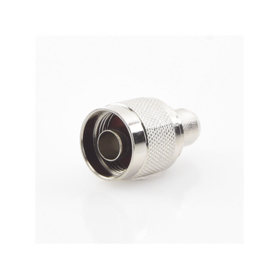EPCOM TITANIUM - Conector N Macho para 75 Ohm de Anillo Plegable para cable RG-11, Niquel /Oro /Teflón.