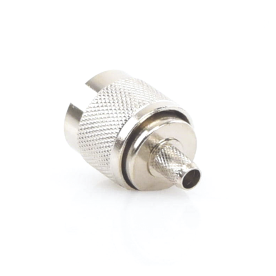 EPCOM TITANIUM - Conector N Macho para 75 Ohm de Anillo Plegable para Cable RG-59, Niquel/Oro/Teflón