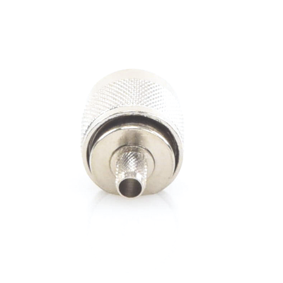 EPCOM TITANIUM - Conector N Macho para 75 Ohm de Anillo Plegable para Cable RG-59, Niquel/Oro/Teflón