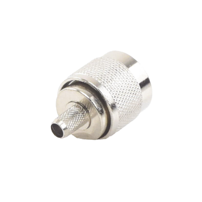 EPCOM TITANIUM - Conector N Macho para 75 Ohm de Anillo Plegable para Cable RG-59, Niquel/Oro/Teflón