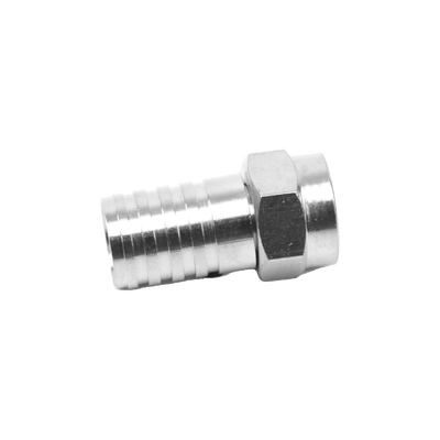 EPCOM TITANIUM - Conector F Macho, Plegable de Doble Blindaje para cable RG-59, Cuerpo de Bronce Niquelado.