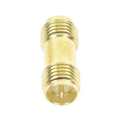 EPCOM TITANIUM - Adaptador Barril de SMA Hembra Inverso a SMA Hembra Inverso, Oro/ Oro/ Teflón,