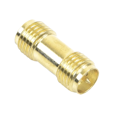 EPCOM TITANIUM - Adaptador Barril de SMA Hembra Inverso a SMA Hembra Inverso, Oro/ Oro/ Teflón,