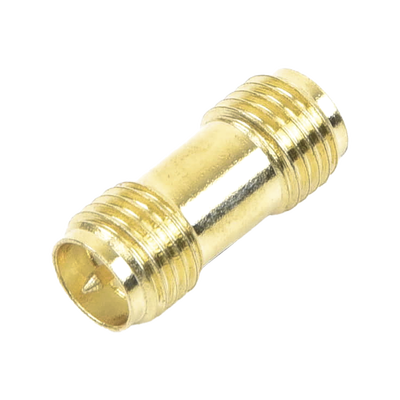 EPCOM TITANIUM - Adaptador Barril de SMA Hembra Inverso a SMA Hembra Inverso, Oro/ Oro/ Teflón,