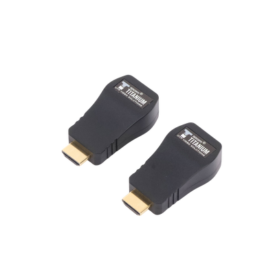 EPCOM TITANIUM - Kit Extensor 25m convertidor Señal HDMI a UTP (Cat5e/Cat 6)  / Calidad PREMIUM