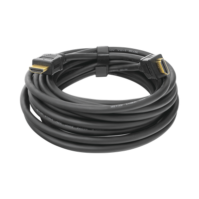 EPCOM POWERLINE - Cable HDMI de 5 Metros (16.40 pies) (High Speed) / Resolución 4K / Soporta Canal de Retorno de Audio (ARC)/ Soporta 3D / Blindado para Reducir Interferencia / Chapado en Oro / Alta Resistencia y Durabilidad.