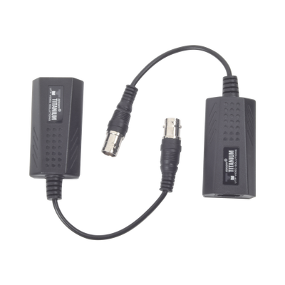 EPCOM TITANIUM - Kit EXTENSOR IP por cable CABLE COAXIAL para distancias de HASTA 200 m / REUTILIZA EL CABLEADO EXISTENTE PARA CONECTAR CÁMARAS IP / No Requiere Energía / Transmisión en Tiempo Real / Protección Contra Sobretensiones Incorporada